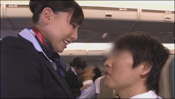 「制服・下着・全裸」でおもてなし またがりオマ○コ航空7